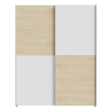 Forte Розсувна шафа 150 см Schach&amp;matt Білий/Дуб Пуччіні, SHMS72231-M870 - Home Club