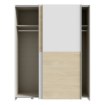 Forte Розсувна шафа 150 см Schach&amp;matt Білий/Дуб Пуччіні, SHMS72231-M870 - Home Club, зображення 3