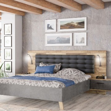 Forte Каркас ліжка + тумбочки, RCQL1184-C692 - Home Club