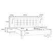 Forte Каркас ліжка + тумбочки, RCQL1184-C692 - Home Club, зображення 7