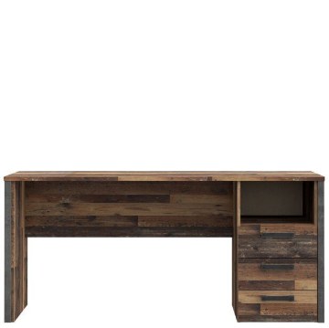 Forte Вінтажний лофт-стіл 160x70 см з 3 шухлядами Clif, CLFB212R-C546 - Home Club
