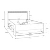 Forte Каркас ліжка, WEXL1122-M820 - Home Club, зображення 8