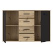 Forte Комод 120 см Antuza, дуб Artisan/чёрный, NTU231-M712 - Home Club, изображение 3