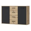 Forte Комод 120 см Antuza, дуб Artisan/чёрный, NTU231-M712 - Home Club, изображение 6
