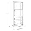 Forte Шафа-вітрина, FCRV612B-Q288 - Home Club, зображення 12
