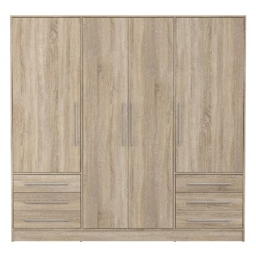 Forte Шафа 210 см із шухлядами Jupiter, дуб «Сонома», JPTS86-D30F - Home Club
