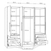 Forte Шафа 210 см із шухлядами Jupiter, дуб «Сонома», JPTS86-D30F - Home Club, зображення 7