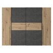 Forte Розсувна шафа 270 см Narago Дуб Artisan/Бетон, NRGS82511-C752 - Home Club, зображення 2