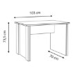Forte Вінтажний лофт-стіл 100x70 см Clif, CLFB115-C546 - Home Club, зображення 4