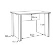 Forte Вінтажний лофт-стіл 100x70 см Clif, CLFB115-C546 - Home Club, зображення 5