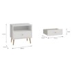 Forte Приліжкова тумба, HLTK111EC-Z12A - Home Club, зображення 7