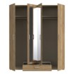Forte Шкаф с зеркалом высотой 180 см и ящиком Econobox 2, дуб Mauvella, ECBS944-D108 - Home Club, изображение 3