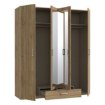 Forte Шкаф с зеркалом высотой 180 см и ящиком Econobox 2, дуб Mauvella, ECBS944-D108 - Home Club, изображение 5