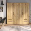 Forte Шафа 210 см із шухлядами Orkney, дуб Mauvella, OKYS841-D108 - Home Club, зображення 2