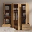 Forte Шафа 210 см із шухлядами Orkney, дуб Mauvella, OKYS841-D108 - Home Club, зображення 3