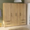Forte Шафа 210 см із шухлядами Orkney, дуб Mauvella, OKYS841-D108 - Home Club, зображення 4