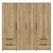 Forte Шафа 210 см із шухлядами Orkney, дуб Mauvella, OKYS841-D108 - Home Club, зображення 5