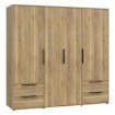Forte Шафа 210 см із шухлядами Orkney, дуб Mauvella, OKYS841-D108 - Home Club, зображення 7