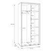 Forte Шафа 90 см Wexlin Пісочний/Дуб Mauvella, WEXS821-M820 - Home Club, зображення 9