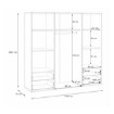 Forte Шафа для одягу, OKYS841-Q344 - Home Club, зображення 10