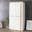 Forte Шкаф шириной 100 см с подсветкой Tuluza, белый/дуб Artisan, TUZS821B-C843 - Home Club