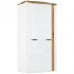 Forte Шкаф шириной 100 см с подсветкой Tuluza, белый/дуб Artisan, TUZS821B-C843 - Home Club, изображение 2
