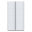 Forte Розсувна шафа 120 см Sophistispace, біла, SSQS62411-120 - Home Club, зображення 2