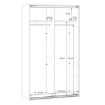 Forte Розсувна шафа 120 см Sophistispace, біла, SSQS62411-120 - Home Club, зображення 5