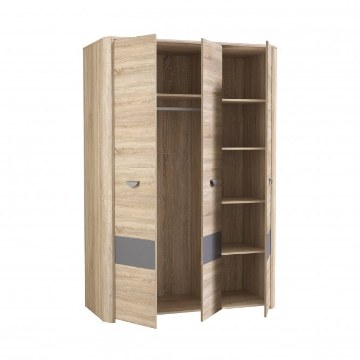Forte Шафа 130 см Yoop Дуб Сонома/Сірий, YPS83-Q41 - Home Club
