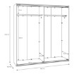 Forte Шафа для одягу, SSQS32414-120 - Home Club, зображення 8