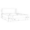Forte Двоспальне ліжко 160x200 см Waikato, пісочний, WKTL1162-M902 - Home Club, зображення 7