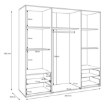 Forte Шафа для одягу, MKSS841-Z13 - Home Club, зображення 10