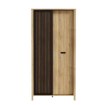 Forte Шафа з ламелями 100 см Jytana Дуб Mauvella/Чорний, JTNS821L-M635 - Home Club, зображення 4