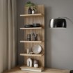 Forte Відкрита полиця 60 см Lewisville Secret Grey/Дуб Валенсія, LWSB04-M830 - Home Club