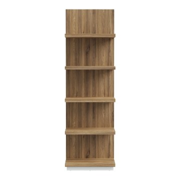 Forte Відкрита полиця 60 см Lewisville Secret Grey/Дуб Валенсія, LWSB04-M830 - Home Club