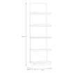 Forte Відкрита полиця 60 см Lewisville Secret Grey/Дуб Валенсія, LWSB04-M830 - Home Club, зображення 4