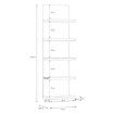 Forte Відкрита полиця 60 см Lewisville Secret Grey/Дуб Валенсія, LWSB04-M830 - Home Club, зображення 5