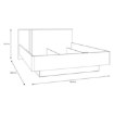 Forte Каркас ліжка з підйомним матрацом, BGVL1162B-M765 - Home Club, зображення 14