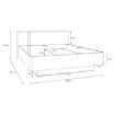 Forte Каркас ліжка з підйомним матрацом, BGVL1162B-M765 - Home Club, зображення 15