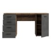 Forte Письмовий стіл 145x60 см з 4 шухлядами та шафкою, колір «Бетон/Old-Wood Vintage», MT926-C943 - Home Club, зображення 4