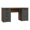 Forte Письмовий стіл 145x60 см з 4 шухлядами та шафкою, колір «Бетон/Old-Wood Vintage», MT926-C943 - Home Club, зображення 5