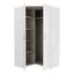Forte Велика кутова шафа 120x120 см Econobox 2, біла, ECBS924-120 - Home Club, зображення 3