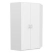 Forte Велика кутова шафа 120x120 см Econobox 2, біла, ECBS924-120 - Home Club, зображення 4