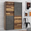 Forte Розсувна шафа 120 см Ozzula Old – Wood Vintage/Бетон, OZLS722X7-C754 - Home Club