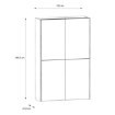 Forte Розсувна шафа 120 см Ozzula Old – Wood Vintage/Бетон, OZLS722X7-C754 - Home Club, зображення 8
