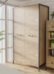 Forte Шафа 110 см Oriental Tree Дуб Bartex/Чорний, HUDS822-M524 - Home Club