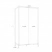 Forte Шафа 110 см Oriental Tree Дуб Bartex/Чорний, HUDS822-M524 - Home Club, зображення 4