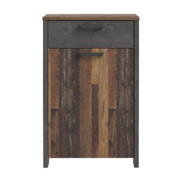 Forte Шафа для взуття 70 см із шухлядою Clif Old – Wood Vintage/Бетон, CLFD213-C748 - Home Club