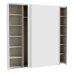 Forte Розсувна шафа 200 см, біла, HMNS32231-120 - Home Club, зображення 7