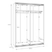 Forte Шафа для одягу, SSQS72414-C04 - Home Club, зображення 8